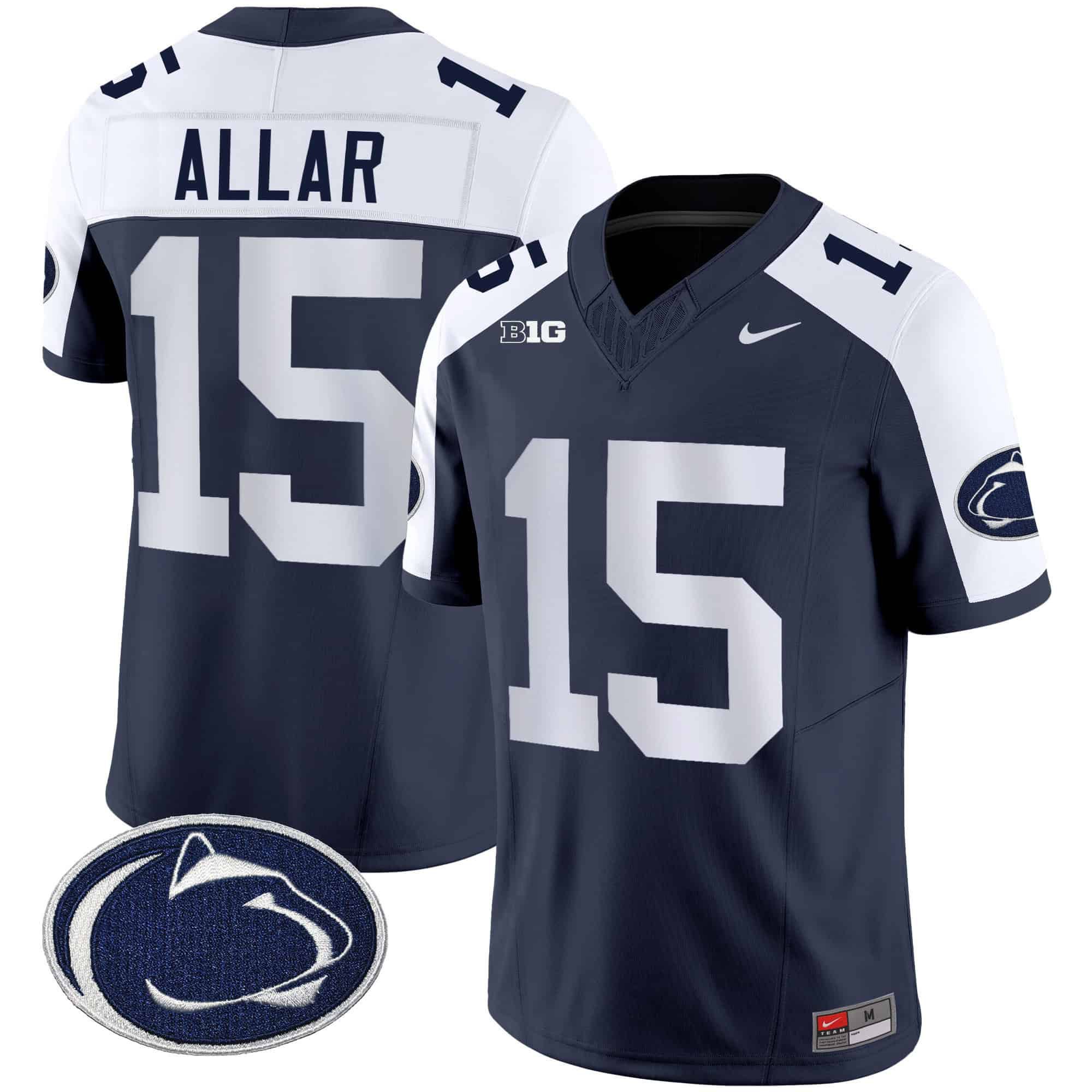 Men Penn State Nittany Lions #15 Allar Drak Blue 2024 Nike Vapor Limited NCAA Jersey